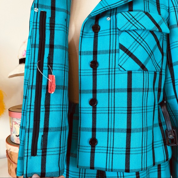 Vintage 60’s/70’s “Mad Men” Plaid Skirt & Jacket Suit - Picture 13 of 15